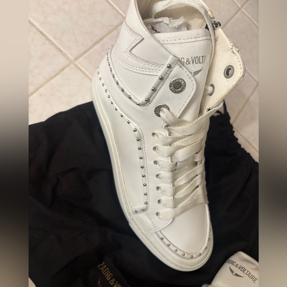ZADIG & VOLTAIRE sneakers new sz 37 - Picture 10 of 12